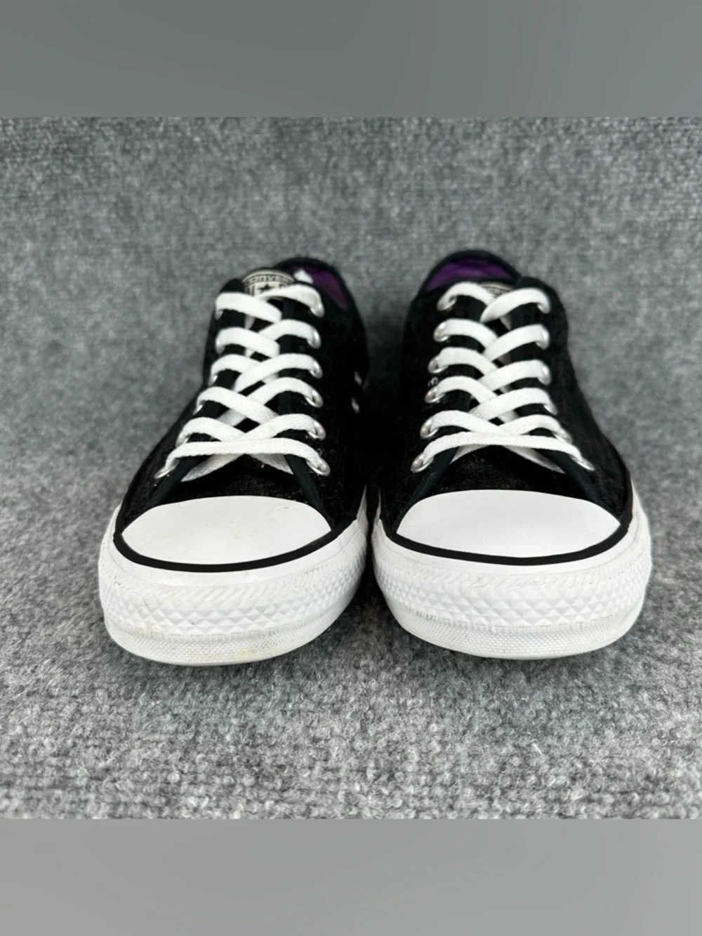 Converse Chuck Taylor All Star Sequin Ox Black Women’s 10 Sneakers Low Top Shoes - Picture 6 of 15